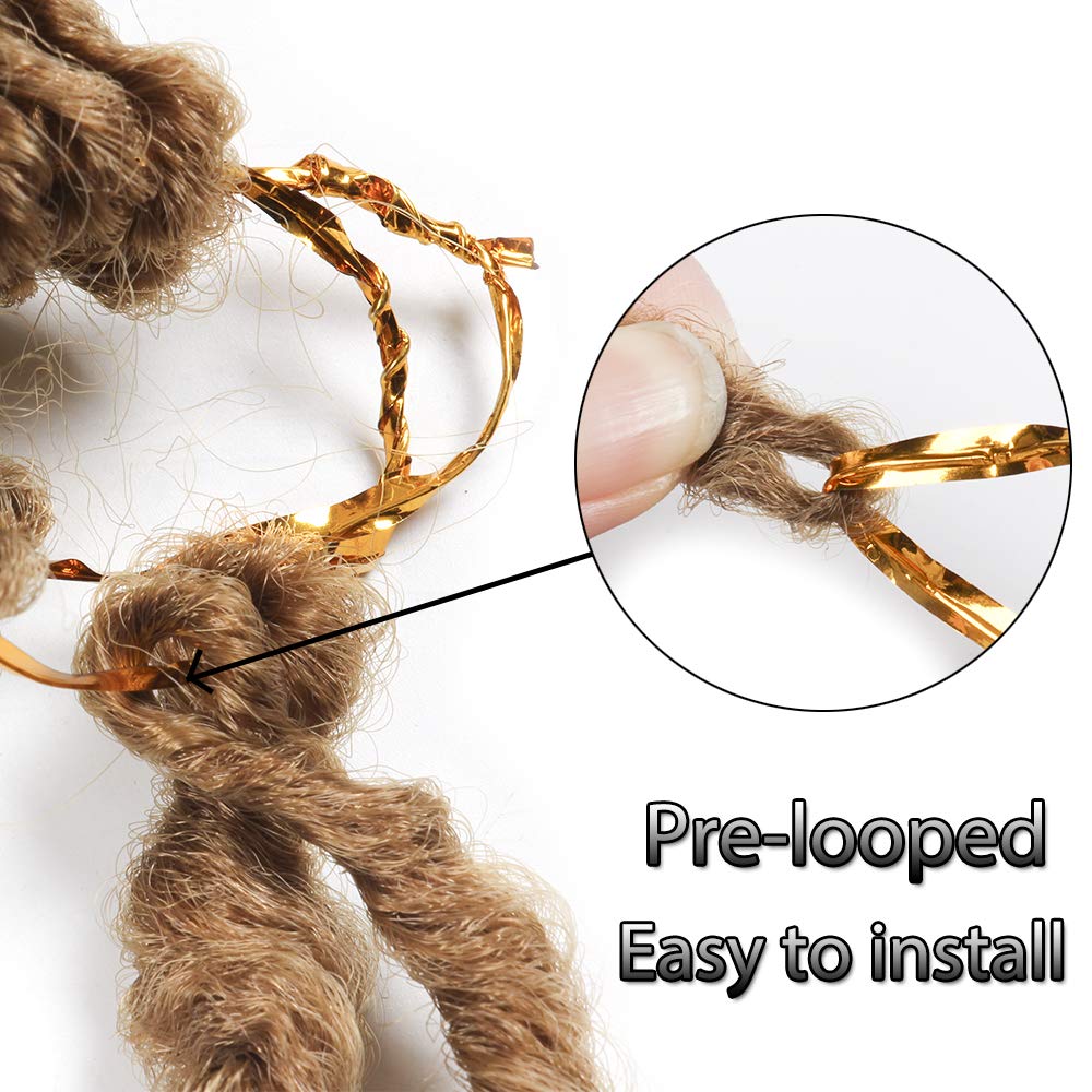 12 Inch Nu Soft Locs Crochet Hair Ombre Pre-Looped Short Crochet Braiding Hair Goddess Faux Locs Synthetic Crochet Hair