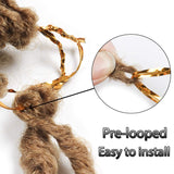 12 Inch Nu Soft Locs Crochet Hair Ombre Pre-Looped Short Crochet Braiding Hair Goddess Faux Locs Synthetic Crochet Hair