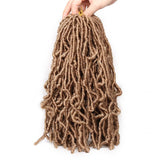 12 Inch Nu Soft Locs Crochet Hair Ombre Pre-Looped Short Crochet Braiding Hair Goddess Faux Locs Synthetic Crochet Hair