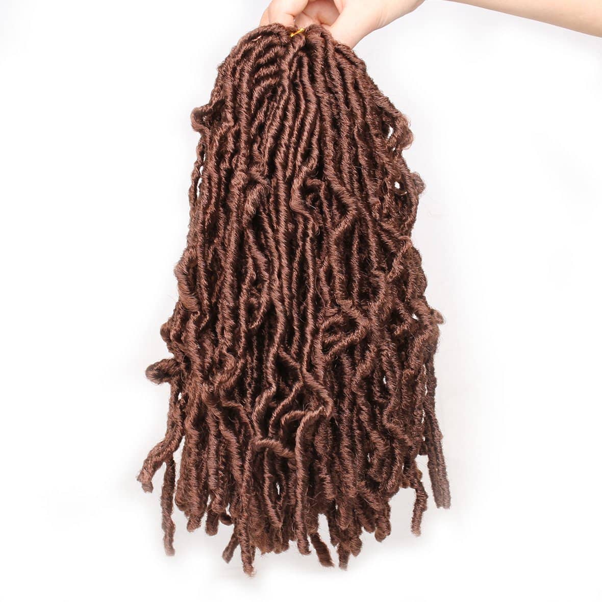 12 Inch Nu Soft Locs Crochet Hair Ombre Pre-Looped Short Crochet Braiding Hair Goddess Faux Locs Synthetic Crochet Hair