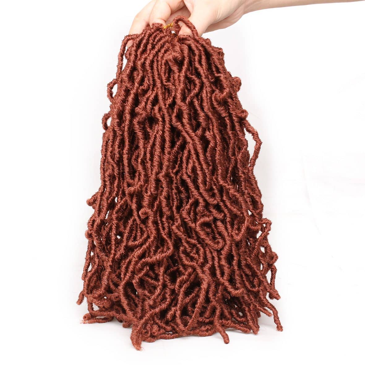 12 Inch Nu Soft Locs Crochet Hair Ombre Pre-Looped Short Crochet Braiding Hair Goddess Faux Locs Synthetic Crochet Hair