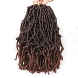 12 Inch Nu Soft Locs Crochet Hair Ombre Pre-Looped Short Crochet Braiding Hair Goddess Faux Locs Synthetic Crochet Hair