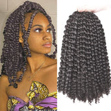 12 Inch Passion Twist Hair Water Wave Crochet Braiding Hair Bohemian Curly Hair Extensions
