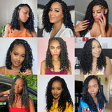 Xtrend Boho Bob Box Braids Crochet Hair with Curly Ends Goddess Box Crochet Braids for Black Women