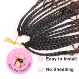 Xtrend Boho Bob Box Braids Crochet Hair with Curly Ends Goddess Box Crochet Braids for Black Women