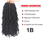 Xtrend 18 Inch Nu Soft Locs Faux Locs Crochet Braids Synthetic Hair Goddess Dreadlocs