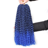 18 inch Passion Twist Hair Water Wave Braiding Hair Butterfly Locs Crochet Braids Synthetic Natural Braid Hair