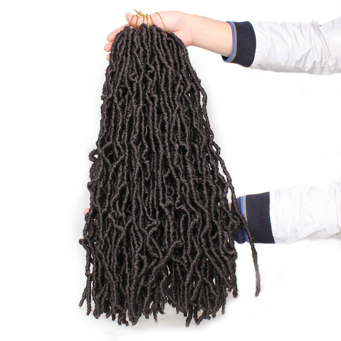 Xtrend Nu Soft Locs Crochet Braids Hair 18''24''36'' Faux Locs Curly Hair 21 Strands Synthetic Extened Crochet Hair