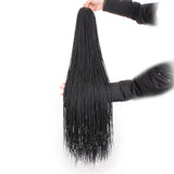 Xtrend 40Roots/Pack 34'' Senegalese Twist Crochet Hair Twist Pre-Stretched Loop Synthetic Braiding Hair