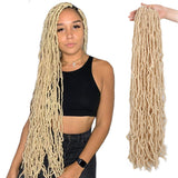 Xtrend Nu Soft Locs Crochet Braids Hair 18''24''36'' Faux Locs Curly Hair 21 Strands Synthetic Extened Crochet Hair