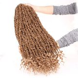 Xtrend 12''20''22“24''30”Butterfly Locs Crochet Hair Pre Looped Crochet Braids Synthetic Braiding Hair