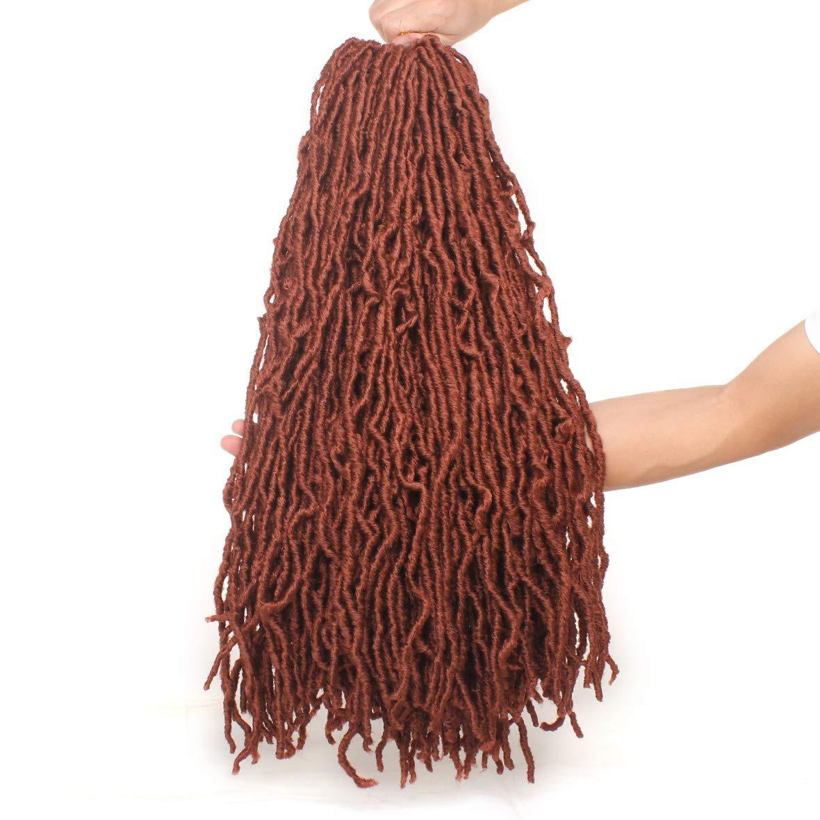 Xtrend Nu Soft Locs Crochet Braids Hair 18''24''36'' Faux Locs Curly Hair 21 Strands Synthetic Extened Crochet Hair