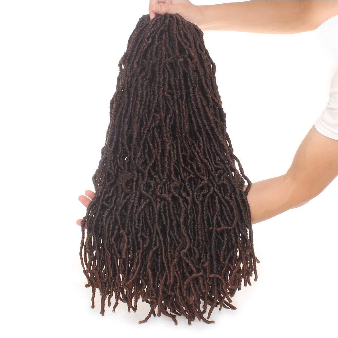 Xtrend Nu Soft Locs Crochet Braids Hair 18''24''36'' Faux Locs Curly Hair 21 Strands Synthetic Extened Crochet Hair