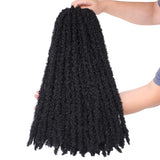 Xtrend 12''20''22“24''30”Butterfly Locs Crochet Hair Pre Looped Crochet Braids Synthetic Braiding Hair