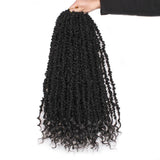 Xtrend 12''20''22“24''30”Butterfly Locs Crochet Hair Pre Looped Crochet Braids Synthetic Braiding Hair