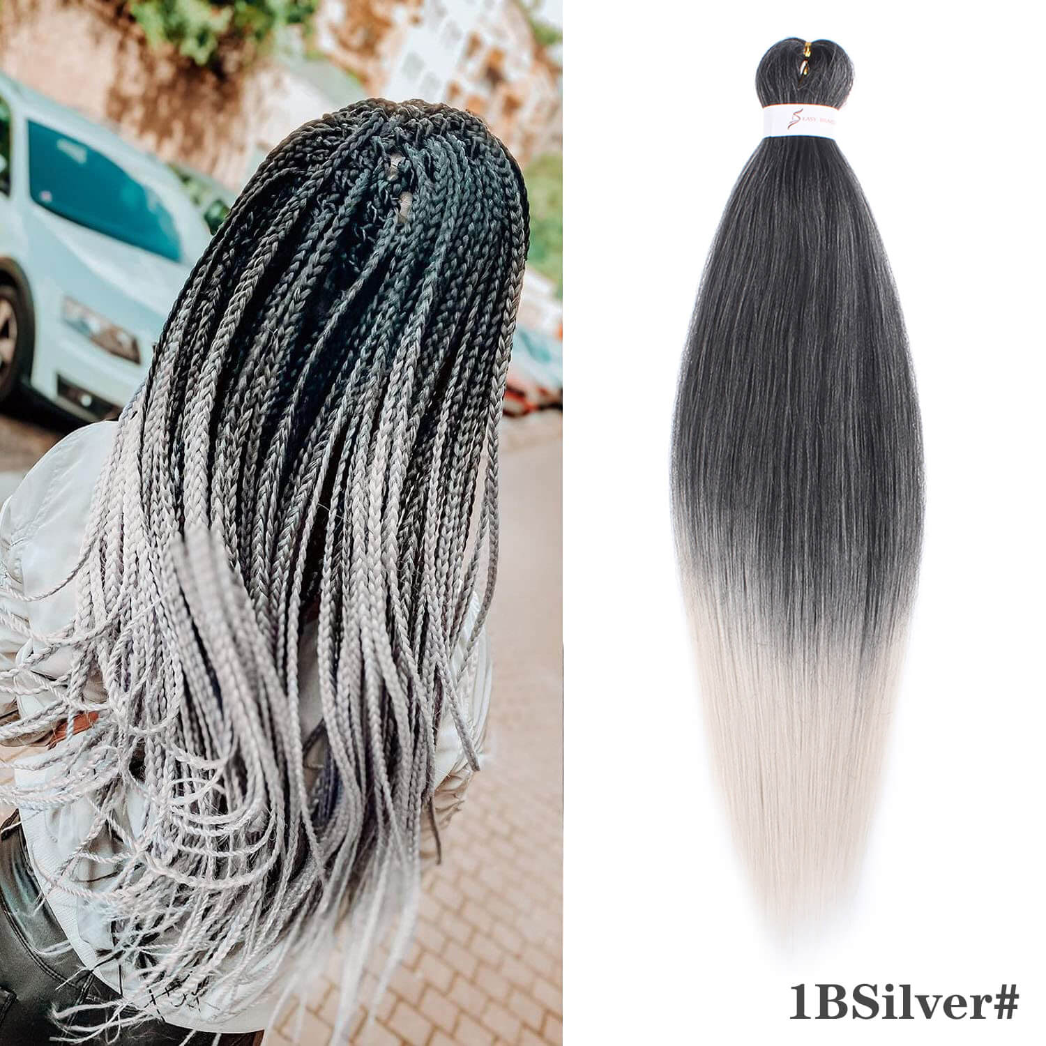 Xtrend 26 inch Yaki Braid Hair Pre-Stretched Quick Braid Hair 90g/pcs Kanekalon Fiber For Twist Braiding Hair and Box Braids