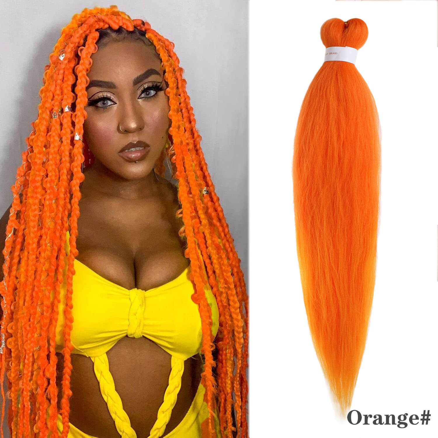 Xtrend 26 inch Yaki Braid Hair Pre-Stretched Quick Braid Hair 90g/pcs Kanekalon Fiber For Twist Braiding Hair and Box Braids