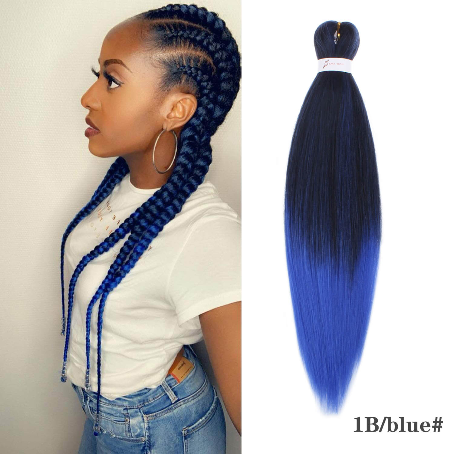 Xtrend 26 inch Yaki Braid Hair Pre-Stretched Quick Braid Hair 90g/pcs Kanekalon Fiber For Twist Braiding Hair and Box Braids