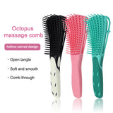 4 Color Detangling Brush Set Detangler Brush for Natural Black Hair Curly Hairk Dry and Wet Hair Scalp Massager Shampoo Brush