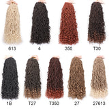 Xtrend Goddess Locs Crochet Hair Curly Faux Locs Crochet Hair Wavy Nu Locs with Curly Ends Synthetic Braiding Hair