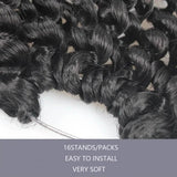 Xtrend Passion Twist Hair 30 Inch Water Wave Crochet Braids Hair 16Stand/Pack Long Bohemain Hair Synthetic Crochet Hair Extensions