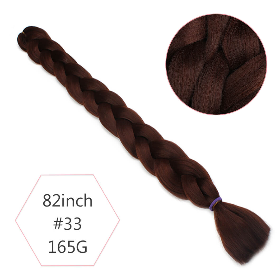 Xtrend Synthetic Kanekalon Colorful Hair Braiding Hair Extensions 82inch 165g/Pack Long Jumbo Braids Crochet Hair Bulk Purple Pink Gray Blue