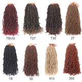 Xtrend Nu Soft Locs Crochet Braids Hair 18''24''36'' Faux Locs Curly Hair 21 Strands Synthetic Extened Crochet Hair