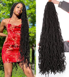 Xtrend Nu Soft Locs Crochet Braids Hair 18''24''36'' Faux Locs Curly Hair 21 Strands Synthetic Extened Crochet Hair