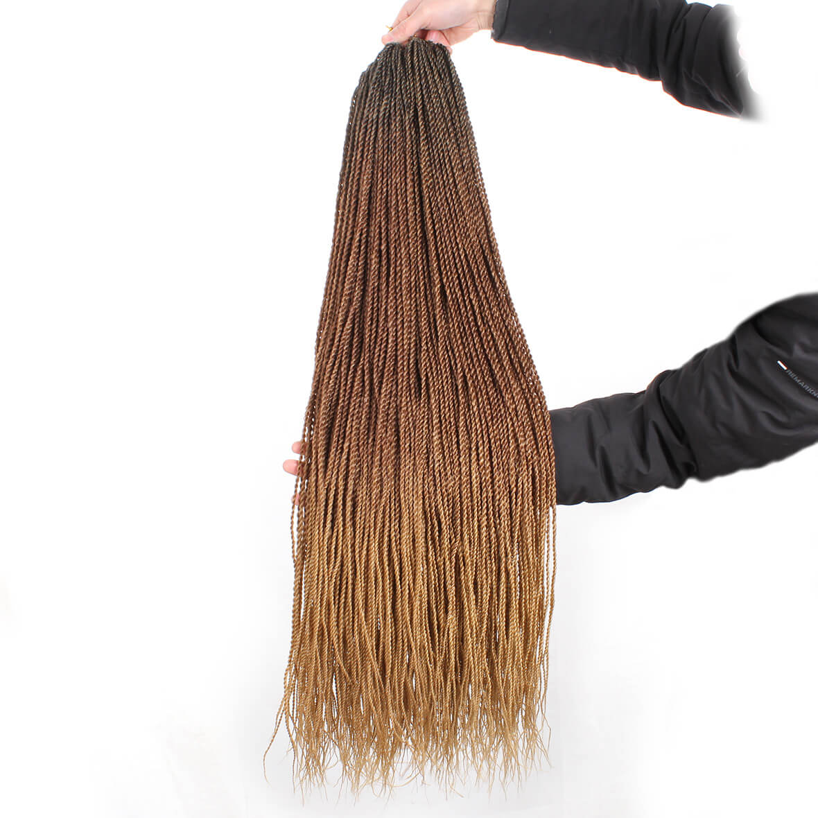 Xtrend 40Roots/Pack 34'' Senegalese Twist Crochet Hair Twist Pre-Stretched Loop Synthetic Braiding Hair