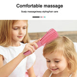 4 Color Detangling Brush Set Detangler Brush for Natural Black Hair Curly Hairk Dry and Wet Hair Scalp Massager Shampoo Brush