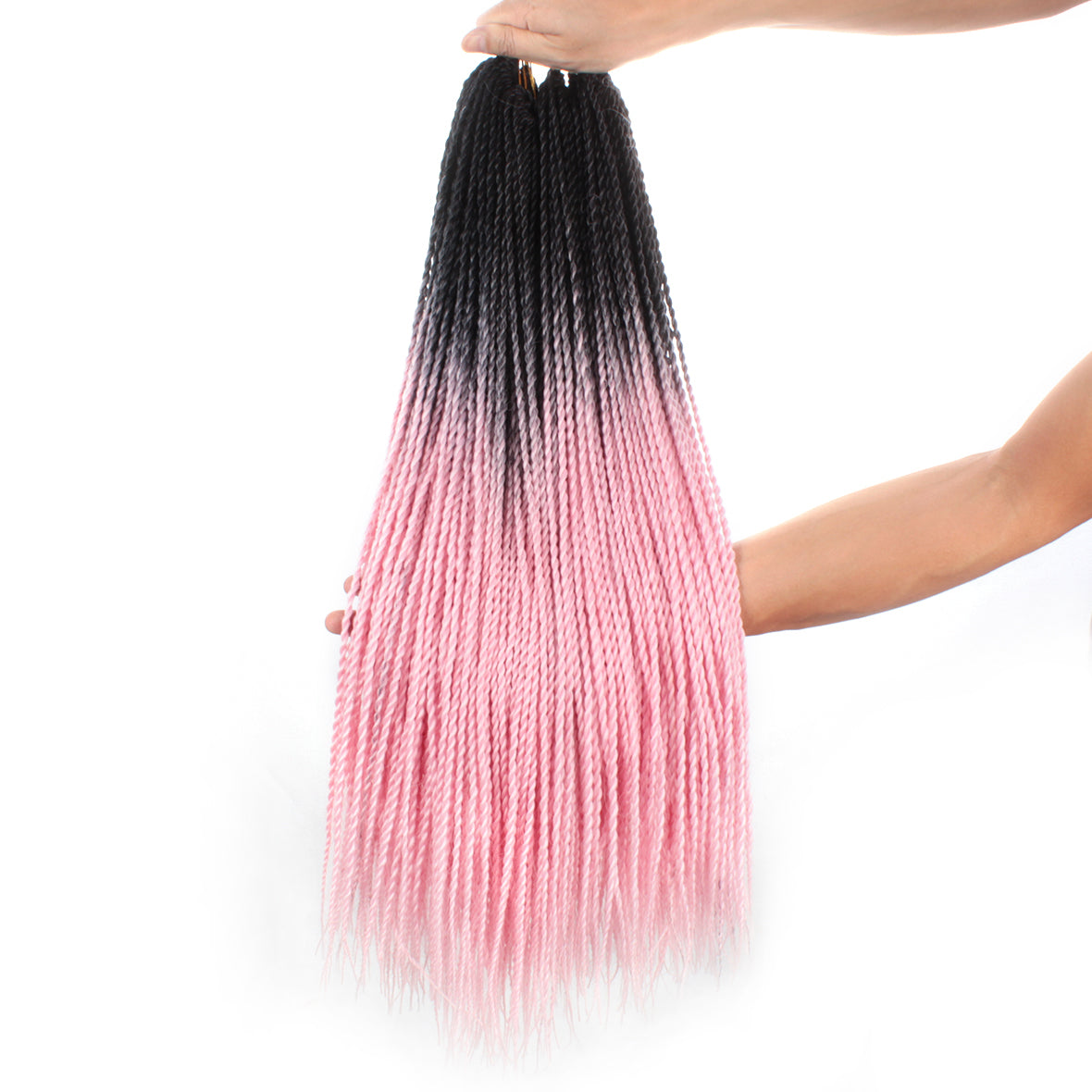 Xtrend 24inch 30strands Senegalese Twist Ombre Kanekalon Braiding Hair  Blonde Blue Synthetic Crochet Braids Hair Extensions