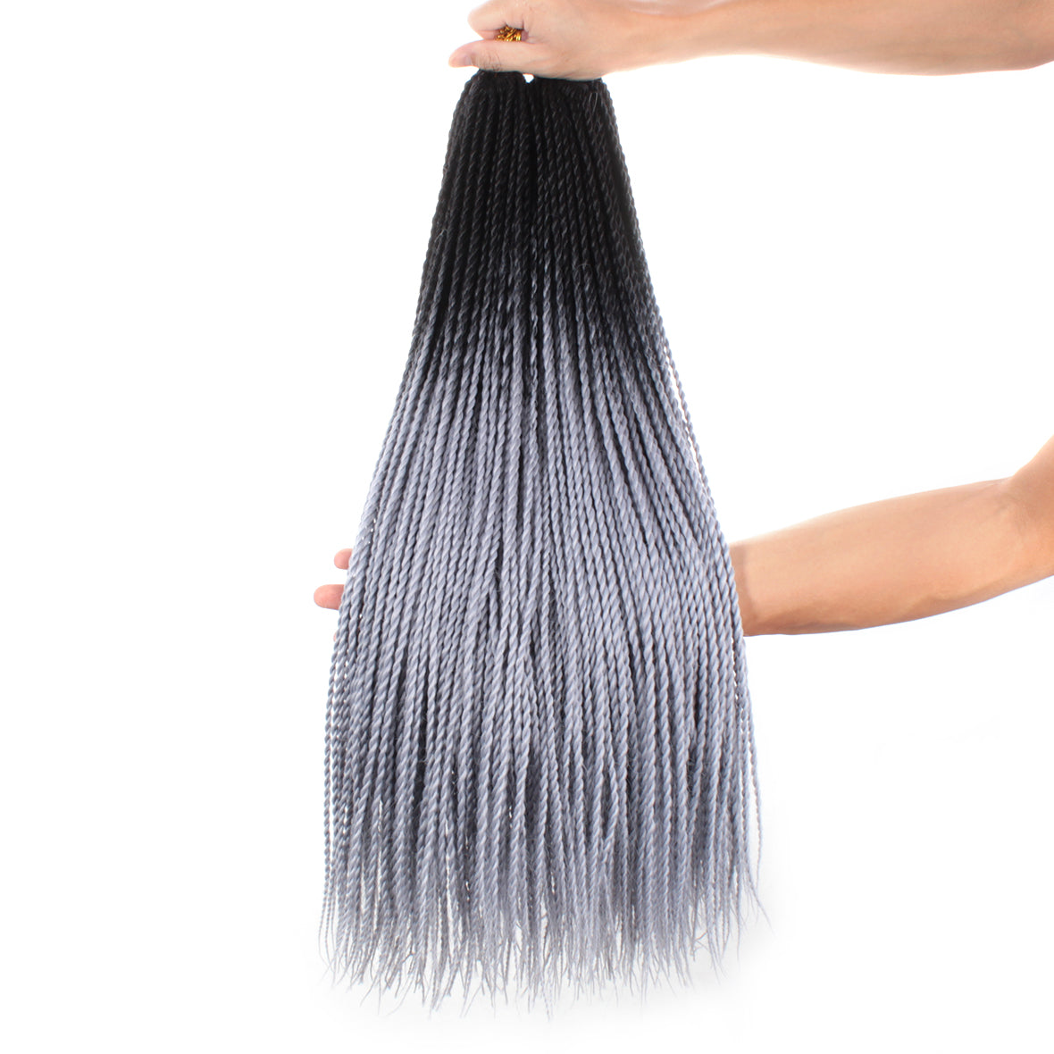Xtrend 24inch 30strands Senegalese Twist Ombre Kanekalon Braiding Hair  Blonde Blue Synthetic Crochet Braids Hair Extensions