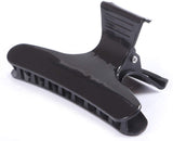 12 Pcs Butterfly Clamps Holding Hair Hold Clip Hair Hairdressing Tool Section Claw Clamps Butterfly Clips for Makeup,Sports(Black)