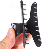 12 Pcs Butterfly Clamps Holding Hair Hold Clip Hair Hairdressing Tool Section Claw Clamps Butterfly Clips for Makeup,Sports(Black)