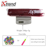 Xtrend 18inch 100g marley hair synthetic Kinky Straight Twist Hair Color Hair Crochet Braids Cubian Rainbow Braiding Hair
