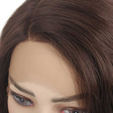 14 inch side part body wave lace front bob wig synthetic female swiss lace frontal loose wave bob wigs