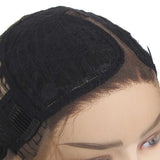 14 inch side part body wave lace front bob wig synthetic female swiss lace frontal loose wave bob wigs