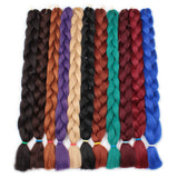 Xtrend Synthetic Kanekalon Colorful Hair Braiding Hair Extensions 82inch 165g/Pack Long Jumbo Braids Crochet Hair Bulk Purple Pink Gray Blue
