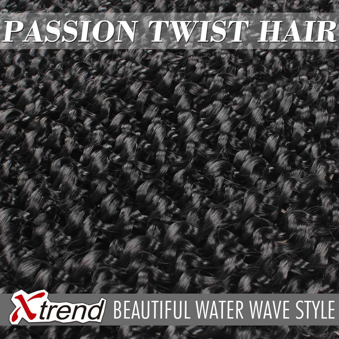 18 inch Passion Twist Hair Water Wave Braiding Hair Butterfly Locs Crochet Braids Synthetic Natural Braid Hair