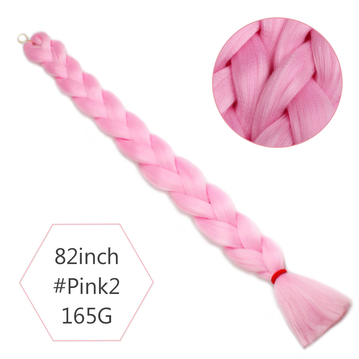 Xtrend Synthetic Kanekalon Colorful Hair Braiding Hair Extensions 82inch 165g/Pack Long Jumbo Braids Crochet Hair Bulk Purple Pink Gray Blue