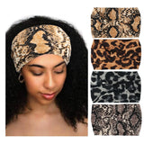 Xtrend 4 Pack Boho Wide Headbands for Women Yoga Sport Workout Running Headband Large African Head Wrap