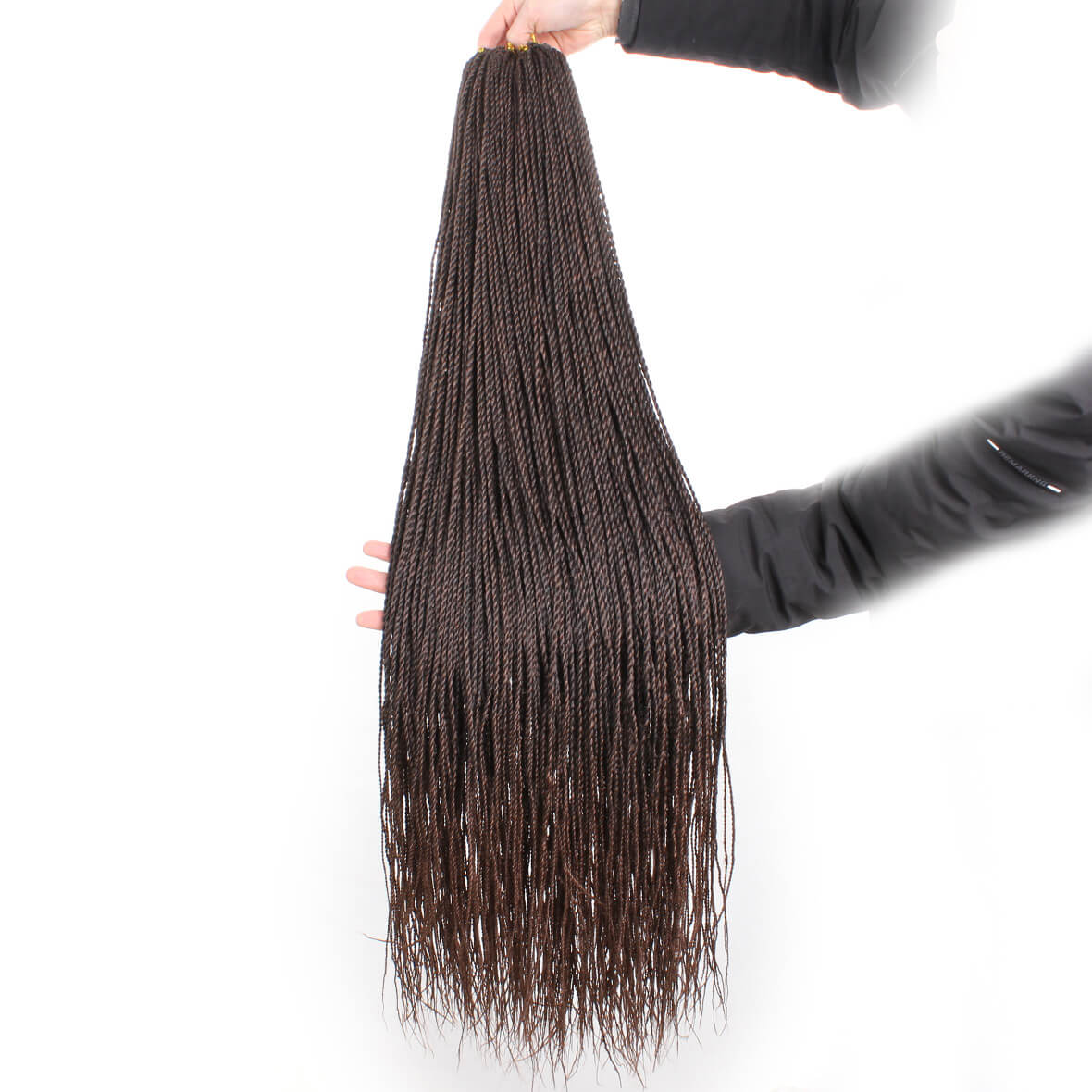 Xtrend 40Roots/Pack 34'' Senegalese Twist Crochet Hair Twist Pre-Stretched Loop Synthetic Braiding Hair