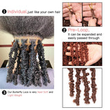 Xtrend 12''20''22“24''30”Butterfly Locs Crochet Hair Pre Looped Crochet Braids Synthetic Braiding Hair