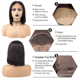short bob wigs for black women human hair lace front