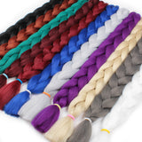 Xtrend Synthetic Kanekalon Colorful Hair Braiding Hair Extensions 82inch 165g/Pack Long Jumbo Braids Crochet Hair Bulk Purple Pink Gray Blue