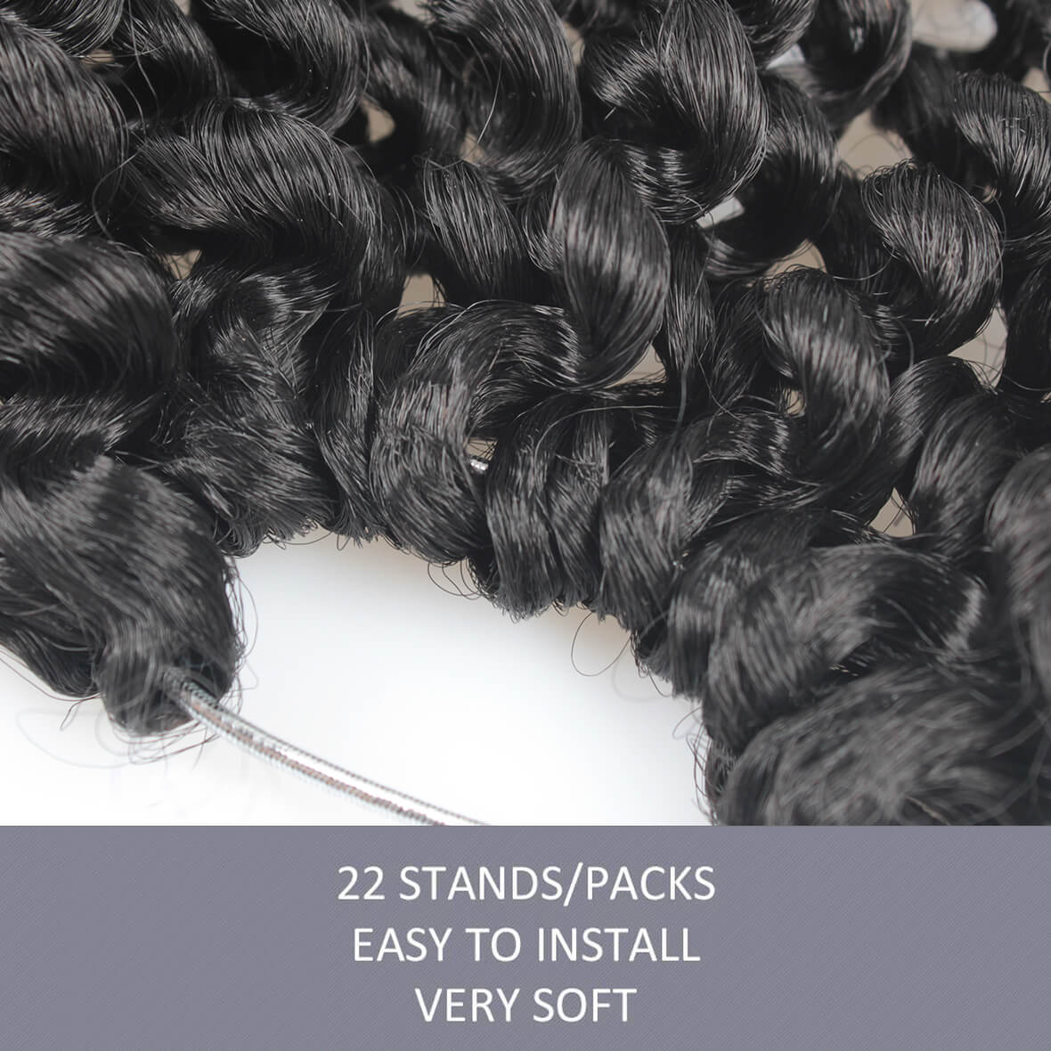 18 inch Passion Twist Hair Water Wave Braiding Hair Butterfly Locs Crochet Braids Synthetic Natural Braid Hair
