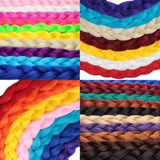 Xtrend Synthetic Kanekalon Colorful Hair Braiding Hair Extensions 82inch 165g/Pack Long Jumbo Braids Crochet Hair Bulk Purple Pink Gray Blue