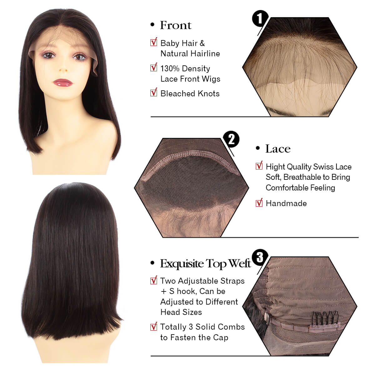 short bob wigs for black women cosplay wig lace front wig