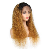 Lace Front Human Hair Wigs with Baby Hair Long Ombre 1B/27# Brazilian Hair 13x4 Lace Frontal Wig