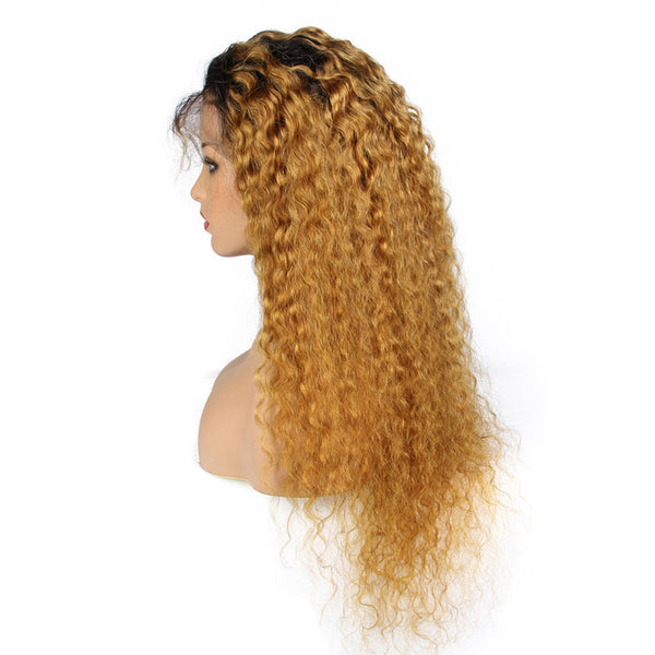 Xtrend Lace Front Human Hair Wigs with Baby Hair Long Ombre  display picture 1